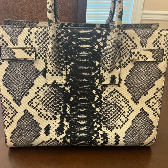 Vintage Python St Laurent Sac Du Jour - Picture 2 of 7